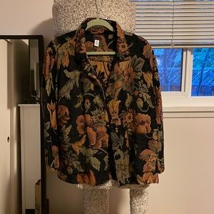 Vintage woman’s floral coat/ jacket.